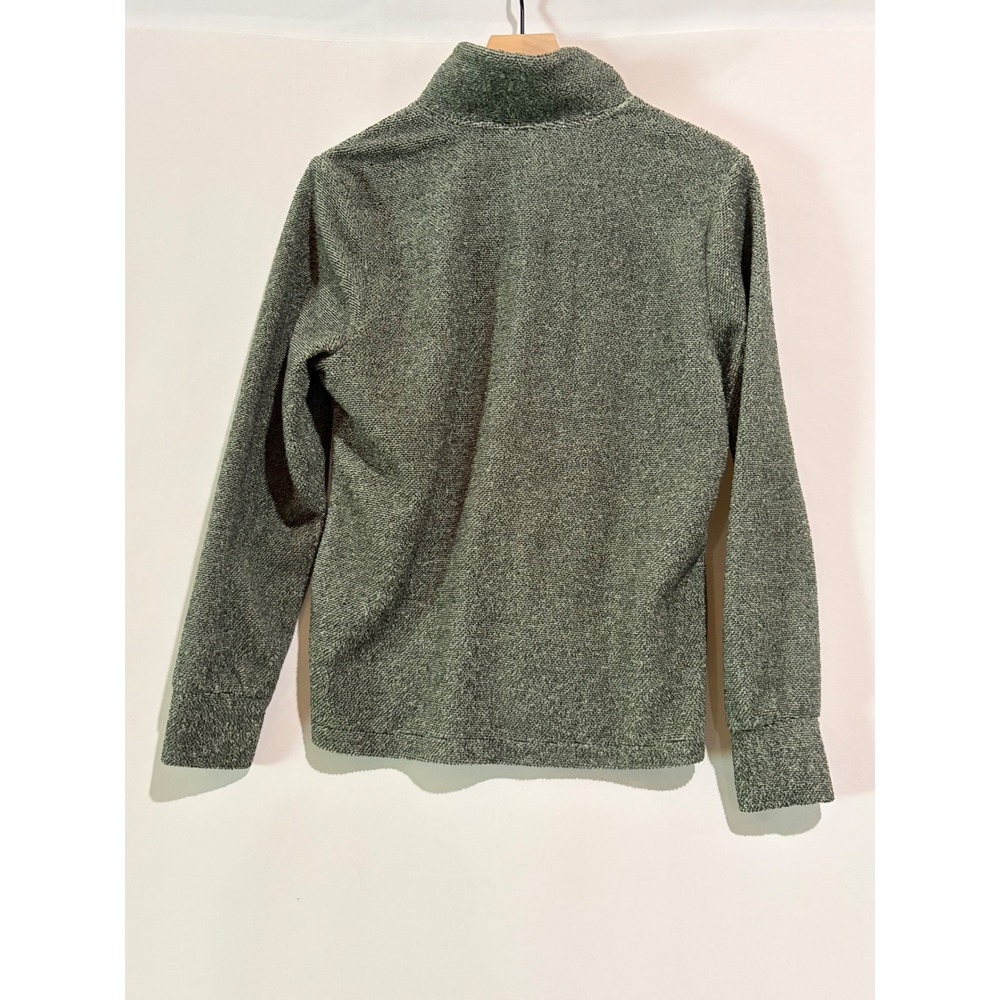 Eddie Bauer Pullover Sweater Green XS Cozy Gorpcore Cabin Fleece Outdoor Casual